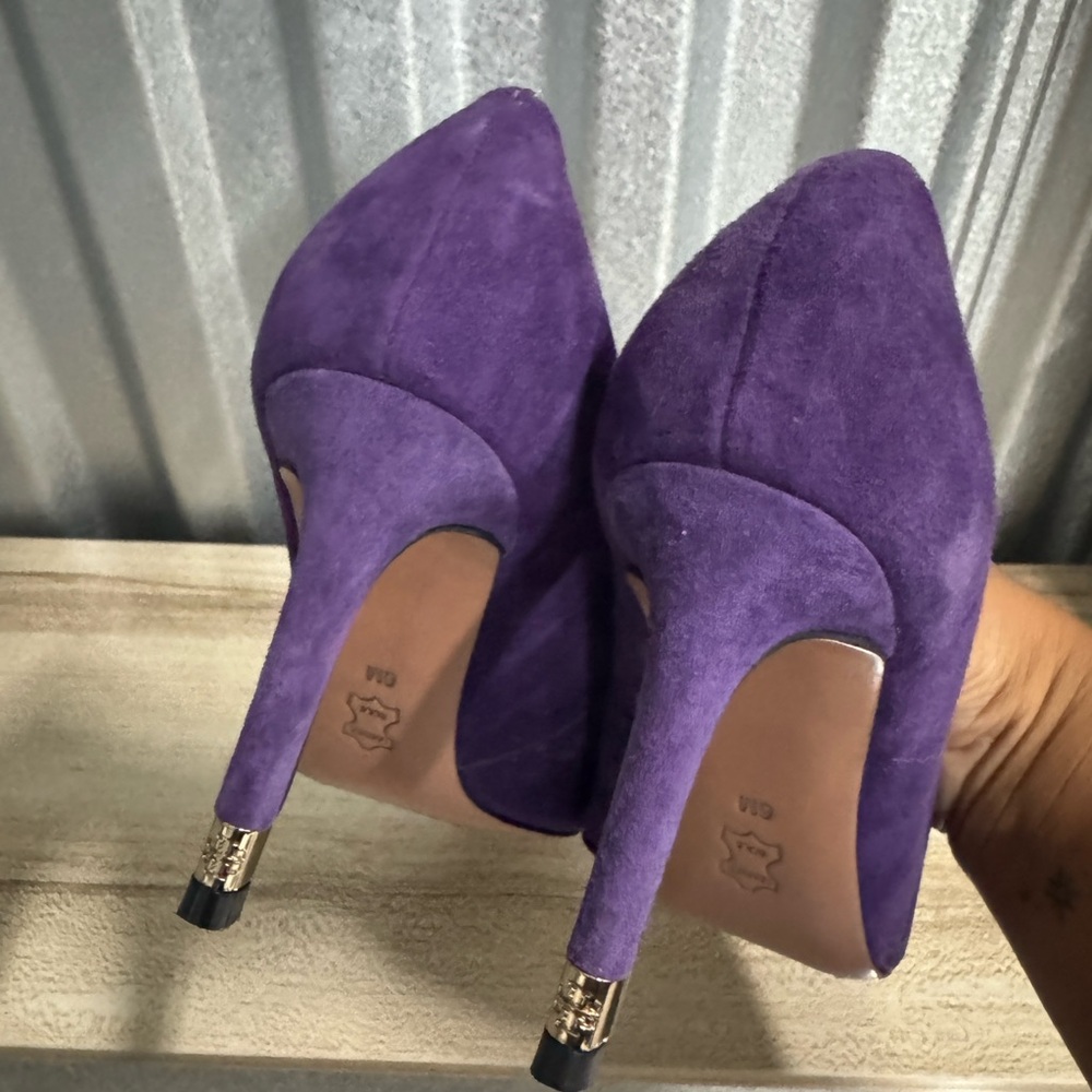Tory Burch Purple Suede Heels